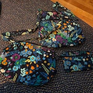 Vera Bradley Floral Multi-Color Bag Set